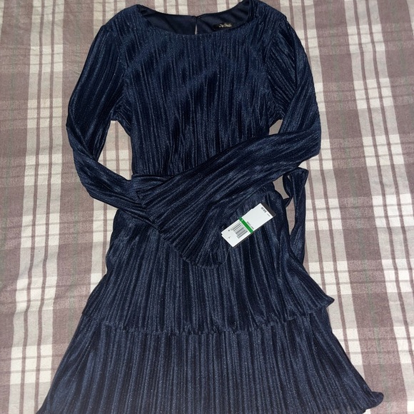 Navy Blue Shimmery Dress - Picture 1 of 3